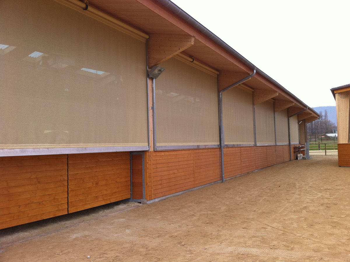 Filet Brise Vent pour Centre Equestre