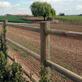 Clôtures bois<br> pour chevaux