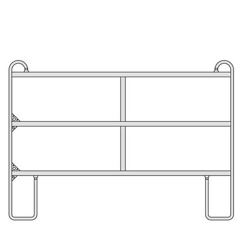 CLÔTURE MOBILE PANEL 3 TUBES