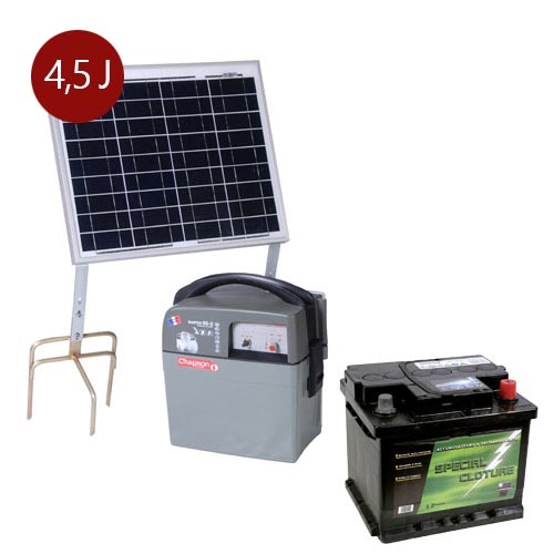 ÉLECTRIFICATEUR MASTER 50.2 SOLAIRE 30 W + ACCU 50 AH