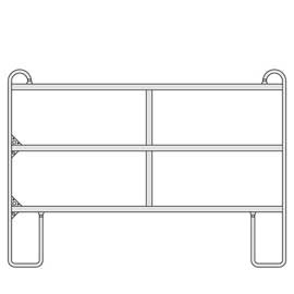 CLÔTURE MOBILE PANEL 3 TUBES