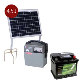 ÉLECTRIFICATEUR MASTER 50.2 SOLAIRE 30 W + ACCU 50 AH